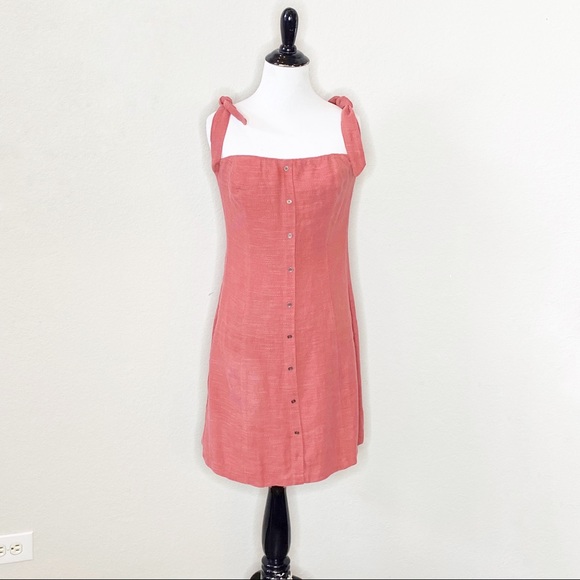 ASTR Off Shoulder Tie Strap Mini Dress Size Medium - Picture 6 of 14